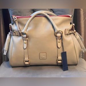Dooney & Bourke - Florentine Large Satchel - NWT - Light Taupe - Retail $548